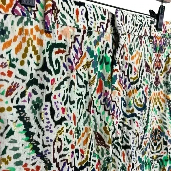 Zara Flared Print Pants Womens Size Small - Picture 8 of 13